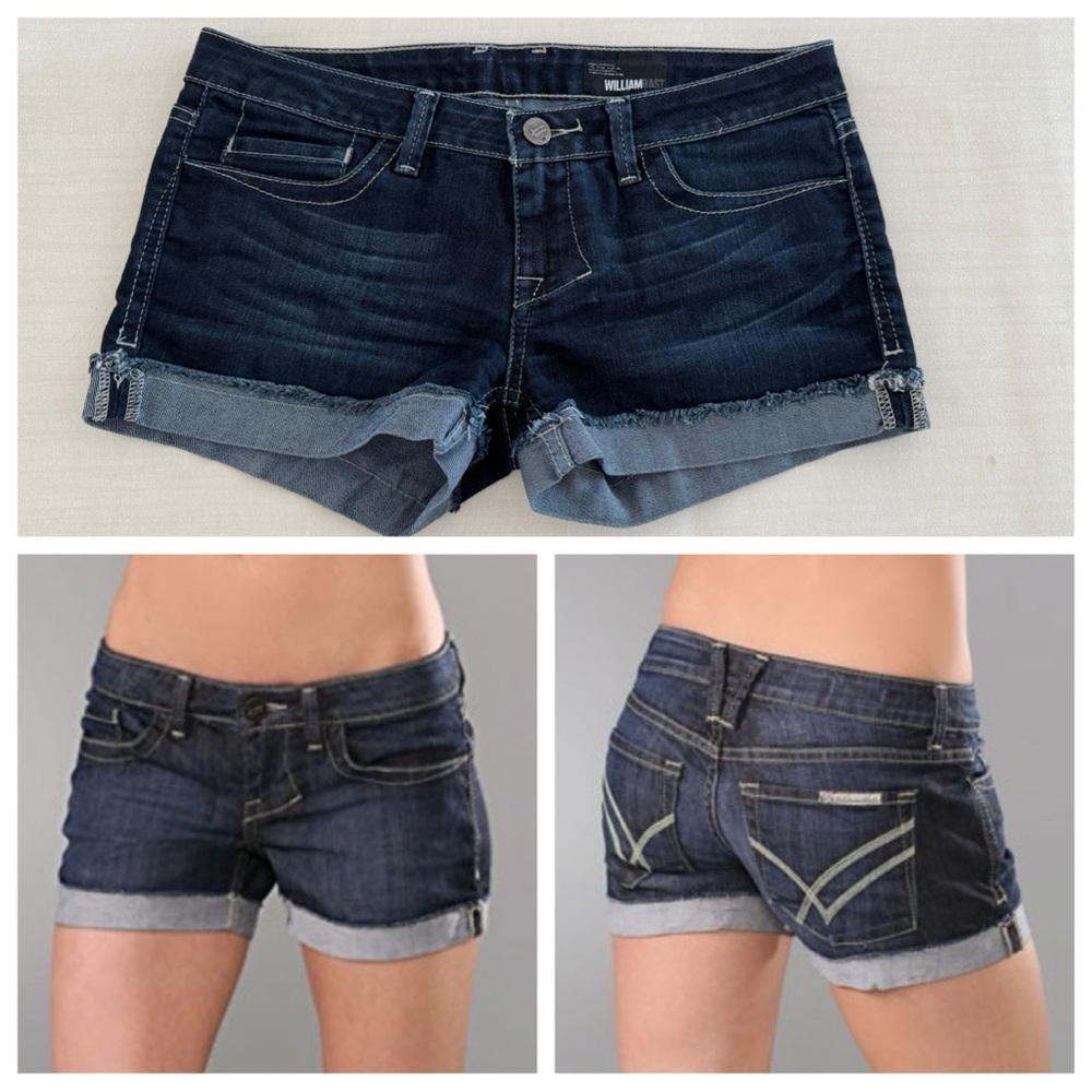 EUC William Rast Scarlet Jean Shorts, Dark Wash, Size 28